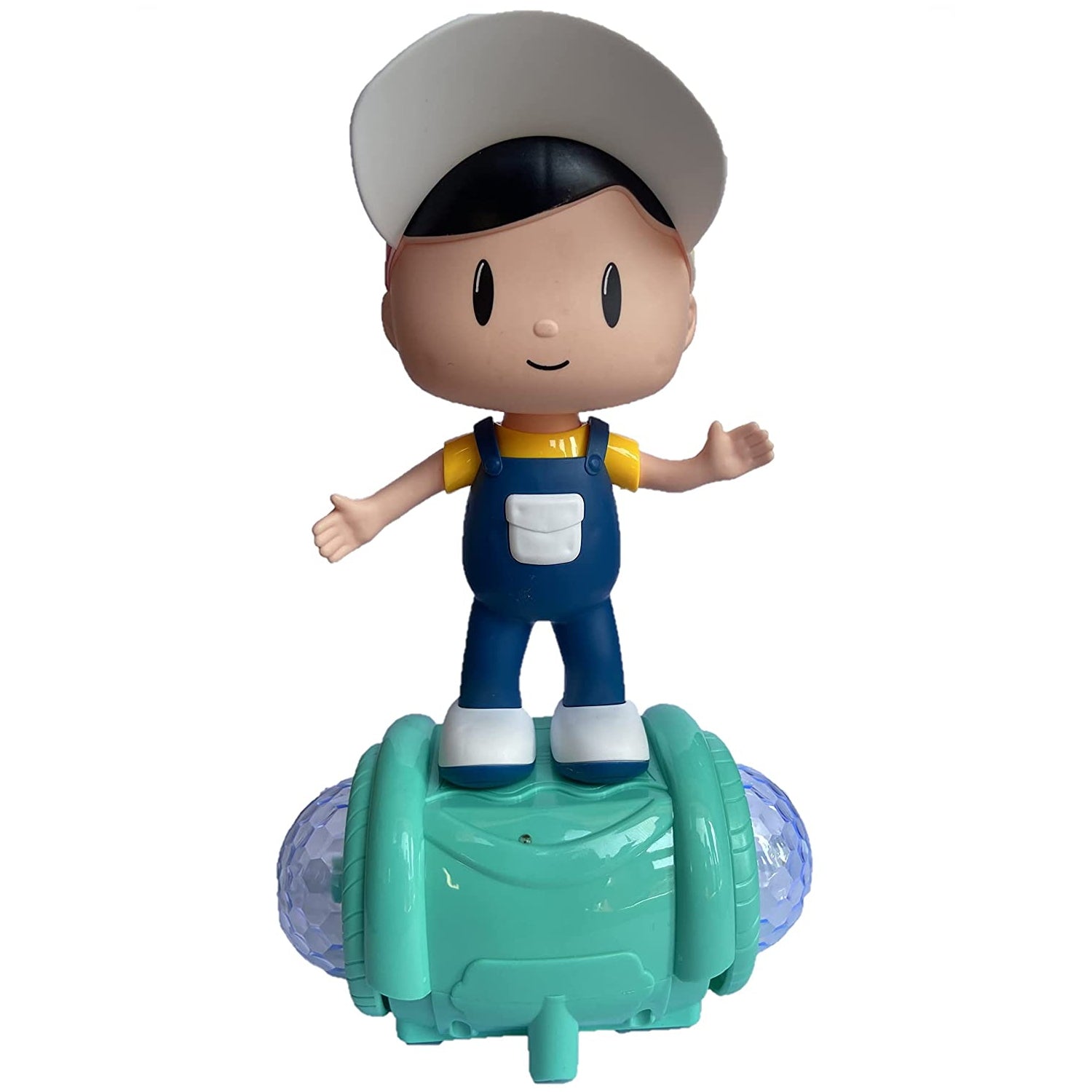 Zest 4 Toyz Musical Toy Battery Operated 360 Degree Rotating Musical Dancing Boy 5D Light &amp; Sound Toy with Bump &amp; Go Action for Kids
