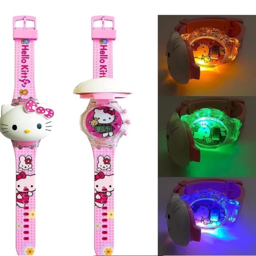 Kids Edition Spiderman/Frozen/Ben 10 / Hello Kitty Digital Watch for Kids with Disco LED Lights (Boys &amp; Girls)- Kids Watch Boys and Girls