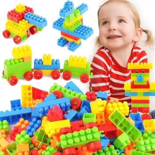 Humming Bird Building Blocks Toy for Kids Puzzle Games for Kids|Toy for Kids Girls &amp; Boys Brain Game Best Gift Toy Smart Activity Fun for Kids|Latest Learning 75+ Blocks Pouch Packaging|Multicolor