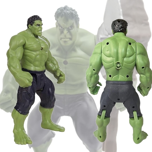 Marvel Avengers Hulk Action Figure Toy for Boys - 7-Inch Superhero Action Figure with Lights - Best Gift for Boys (1 Piece)7-Inch Hulk Action Figure: This 7-inch Hulk action figure is a must-have for young superhero fans, offering an exciting and lifelike