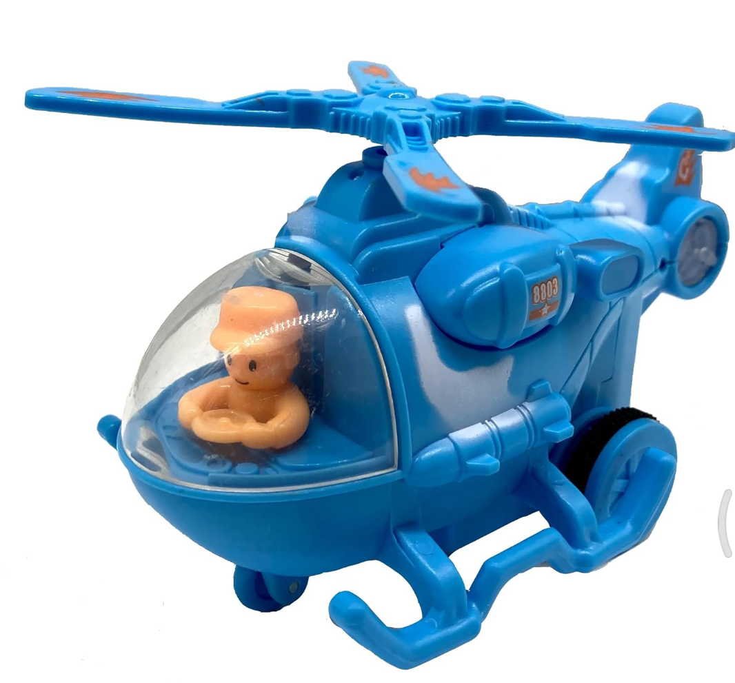 Mini Helicopters Friction Powered Helicopters for Kids, Toddler Toys Inertia Helicopter Toys (Helicopter) (Color as per Stock) -