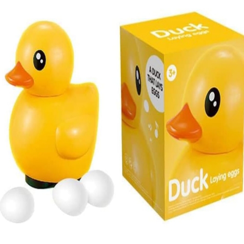 toys Battery Operated Duck Egg Laying Musical Sound Toy with Colorful Lights
