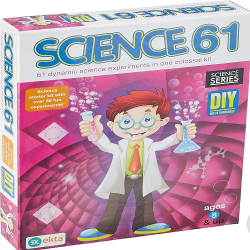 EKTA Science Kit (Multicolor, 61 Experiments),for-Ages 8 &amp; up