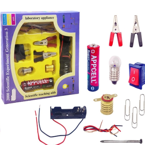 Science Experiment Kit – Science Kit for Kids, STEM Kit, Electric Circuit Kit for Students, DIY Science Kit for Students, Science Experiment Kit - Random Color
